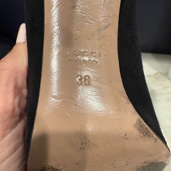 Gucci Black Suede Pointed Heels - Picture 8 of 8